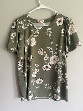 Maurice’s 24/7 short sleeve blouse top